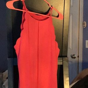 Pink mid length dress